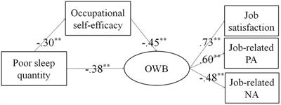 The relationship between sleep quality and occupational well-being in employees: The mediating role of occupational self-efficacy